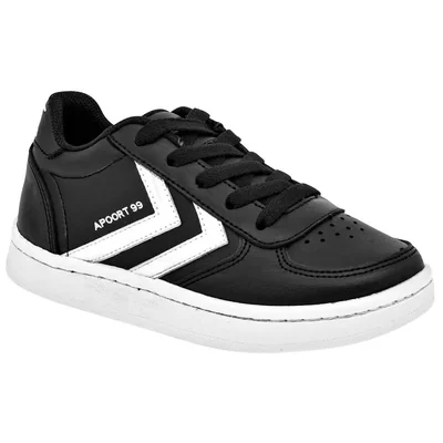 Apoort Tenis urbano para hombre negro blanco, código 100678-3