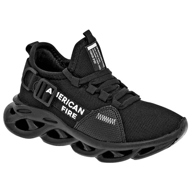 American Fire Tenis deportivo para hombre negro, código 100663-3
