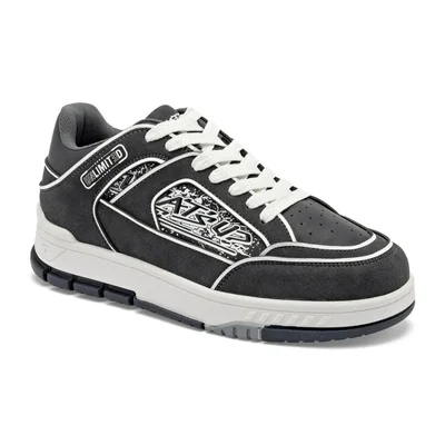 What'S U? tenis para hombre gris cod 148021-F