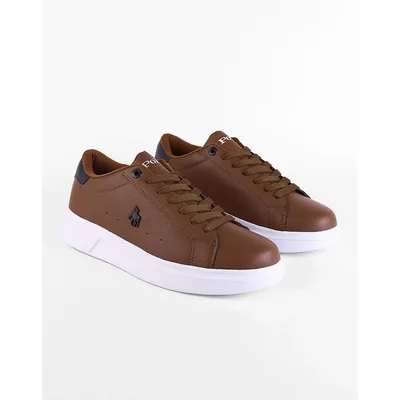 Tenis hombre casual café polo collection