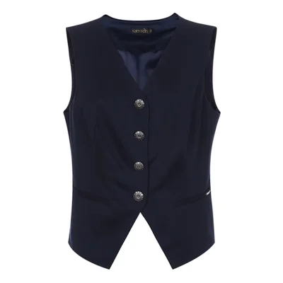 Chaleco Cuello en V Karen Kein para Mujer