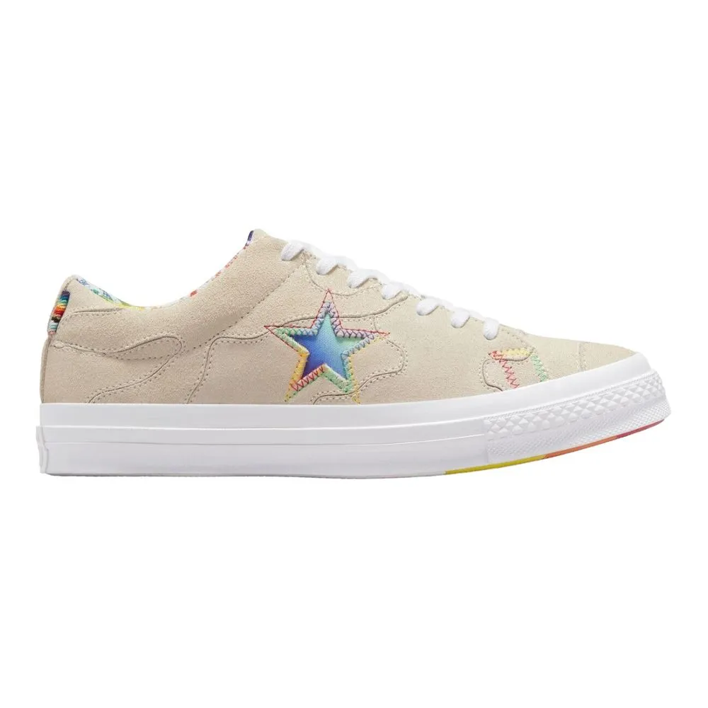 TensiConverse One Star Pride Low Egret de Gamuza
