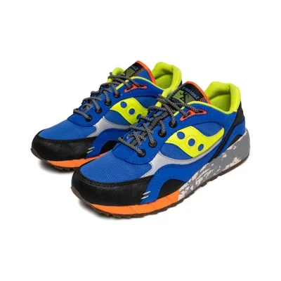 Tenis Saucony Shadow 6000 Trail Blue Lime Black para hombre