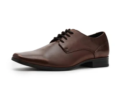Zapatos Calvin Klein Brodie Marrón Oscuro Talla 7.5 Ancho Medio