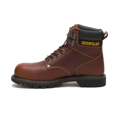 Bota CAT Second Shift con puntera de acero color arena 39 cm