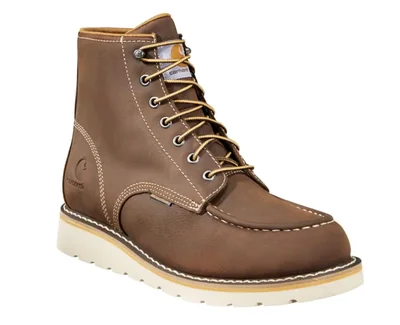 Bota Carhartt 15 cm Moc Toe Impermeable Marrón Oscuro 11M