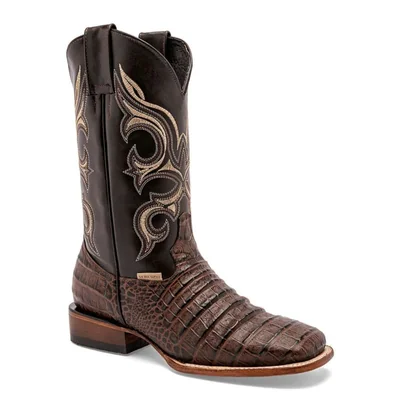 Mora west bota de piel para hombre café cod 147693-F