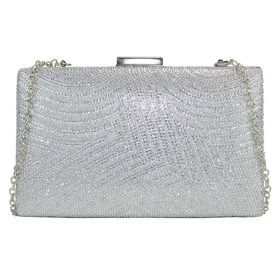 Bolsa de Fiesta Plata Huser para Mujer