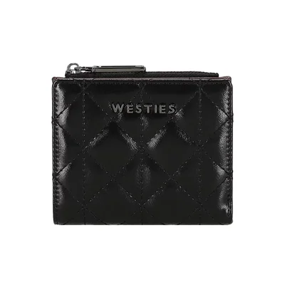 Cartera Bi-Fold Negro Westies para Mujer