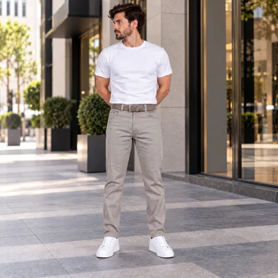 Pantalón Gabardina Hombre Perla Edwards