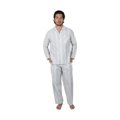Pijama en Franela de Camisero y Pantalón Diseño Polo Club para Hombre