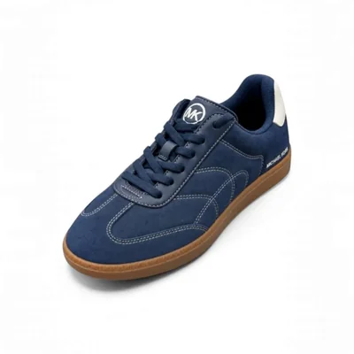 Tenis Michael Kors Hombre Azules Suede Zapatillas Casuales Estilo Urbano Confort Elegantes Moda Calzado Original Premium
