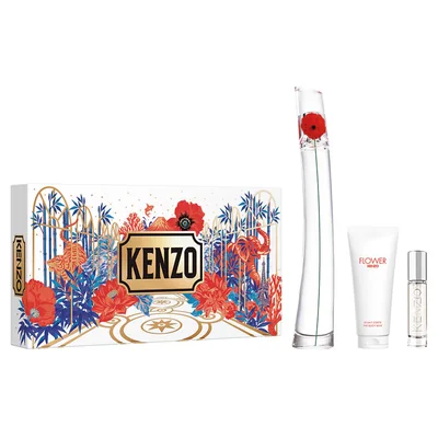 Set de Regalo Flower By Kenzo Eau de Parfum 100Ml, Body Milk 75Ml y Travel Spray 10Ml