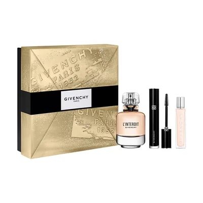 Set de Regalo L'interdit Edp 80Ml, L'interdit Couture Volume Mascara N001, y un Spray de Viaje 12,5Ml