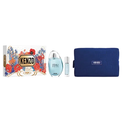 Set de Regalo Kenzo L'eau Pure Eau de Parfum 100Ml, Travel Spray 10Ml y un Travel Pouch
