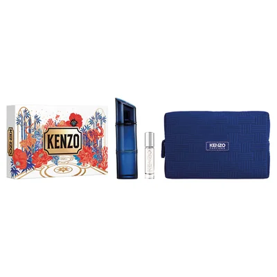 Set de Regalo Kenzo Homme Eau de Toilette Intense 110Ml, Travel Spray 10Ml y un Travel Pouch