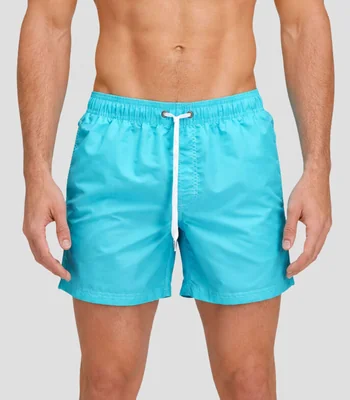 Traje de baño corto liso Hombre