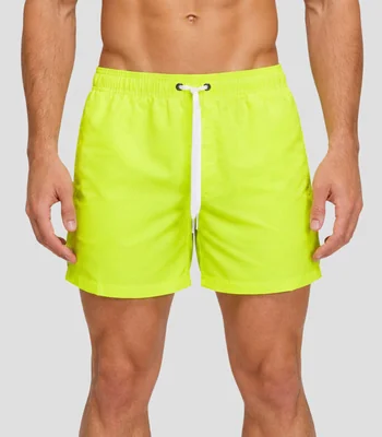 Traje de baño corto liso Hombre