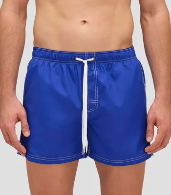 Traje de baño corto liso Hombre