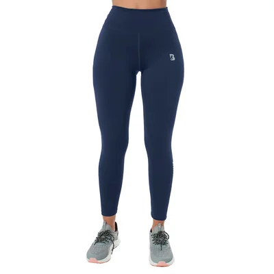 Leggins Largo Dry-fit Black Secret Azul Marino