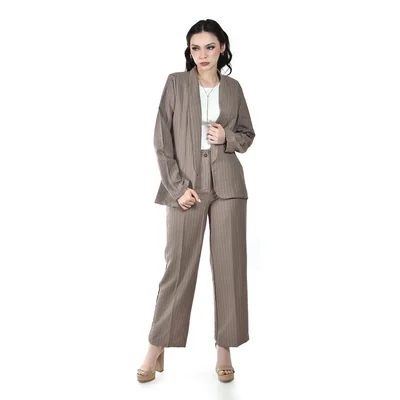 Conjunto Sastre A Rayas Roman Fashion /juvenil 2715 (cafe) Cafe