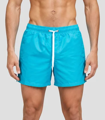 Traje de baño corto liso Hombre