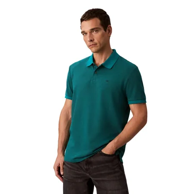 Polo Calvin Klein Jacquard De Corte Regular Para Hombre - Venta Internacional.