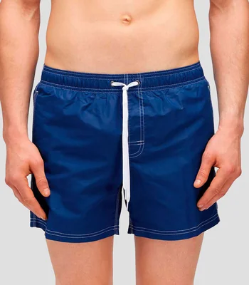 Traje de baño corto liso Hombre
