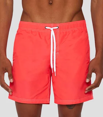Traje de baño corto liso Hombre