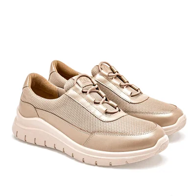 Tenis Urbano Flexi Dorado Dama
