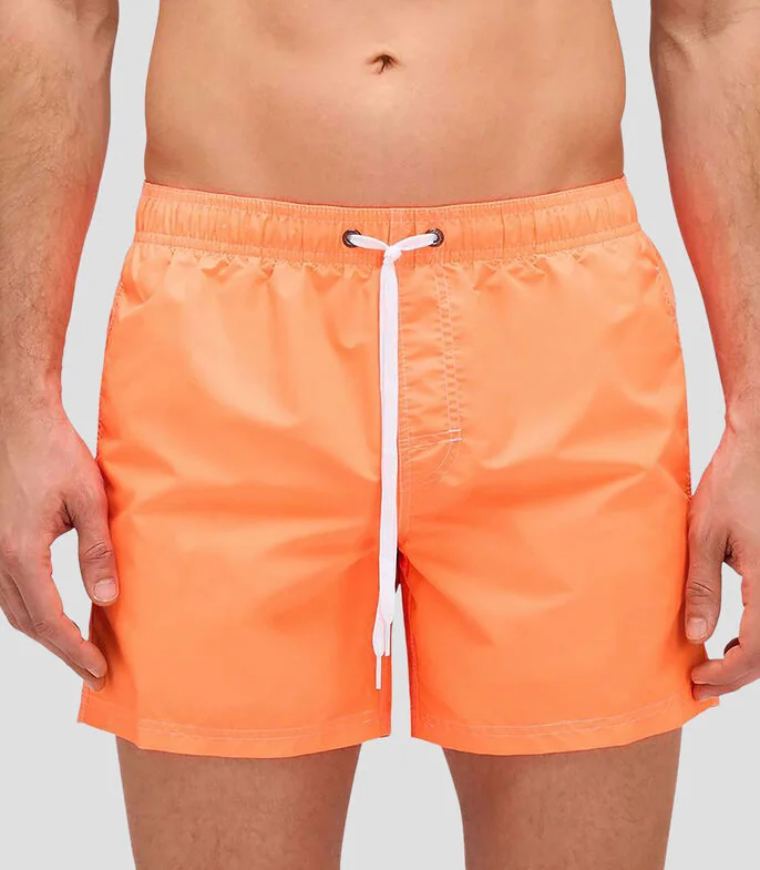 Traje de baño corto liso Hombre