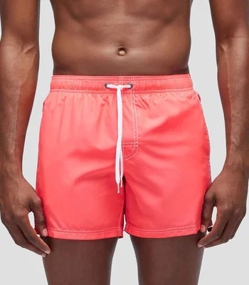 Traje de baño corto liso Hombre