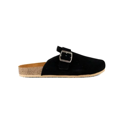 Sandalia Tipo Mule Con Hebilla Ajustable Para Mujer Lady Paulina 467001 Negro