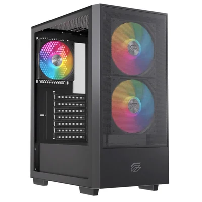 P100 Gabinete Gamer para Computadora con Iluminación RGB Negro