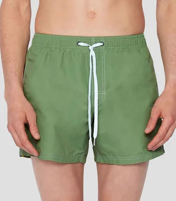 Traje de baño corto liso Hombre