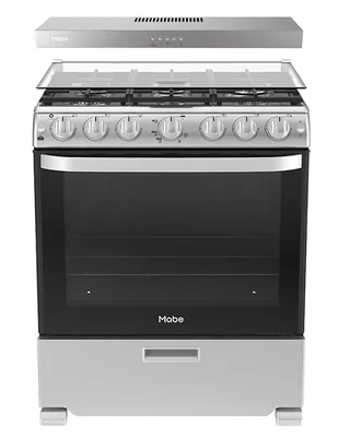 Estufa de piso a Gas LP Air Fry 76.60 cm EMA7660CX0CM76BSS de 6 quemadores