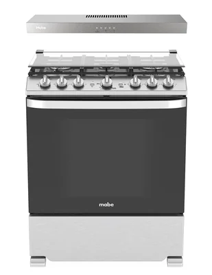 Estufa de piso a Gas LP Halia Air Fry 75.80 cm EMHA7612DSSCM76BS de 6 quemadores