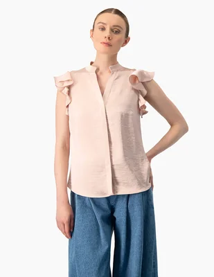 Blusa sin manga para mujer