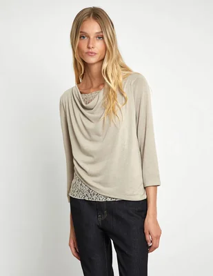 Blusa manga 3/4 para mujer