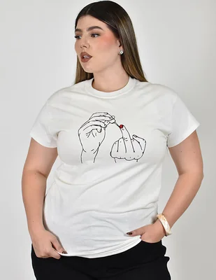 Playera manga No aplica cuello Redondo para mujer