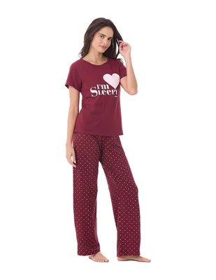 Conjunto pijama Cozy Dots para mujer