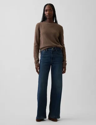 Jeans relaxed wide leg para mujer