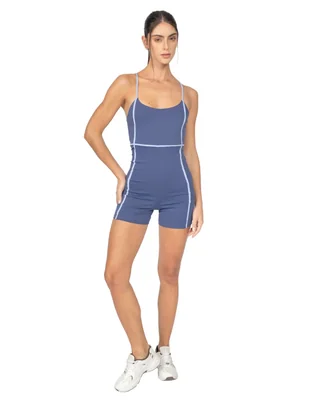 Jumpsuit de Poliéster Deportivo estampado Liso para mujer