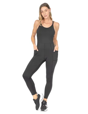 Jumpsuit de Poliéster Deportivo estampado Liso para mujer