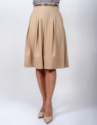 Falda a la rodilla a la cintura