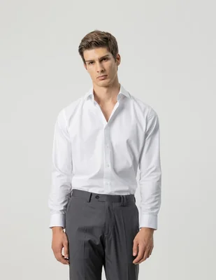 Camisa formal manga larga para hombre