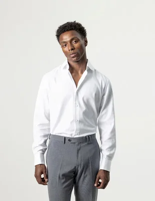 Camisa de vestir fw26 manga larga para hombre