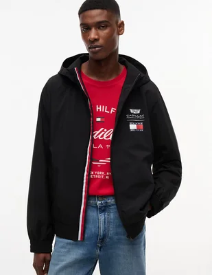 Chamarra casual Cadillac F1 Script con capucha para hombre