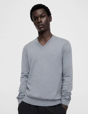 Suéter cuello v para hombre