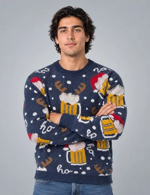 Suéter Navidad OI26 cuello Redondo para hombre